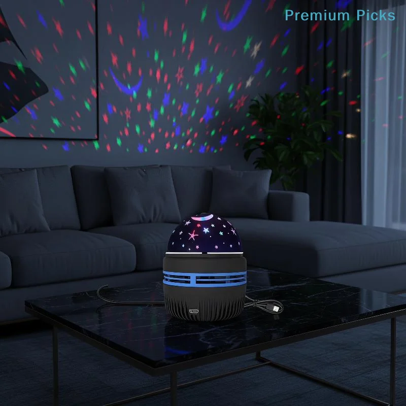 portableLED Star Projector Atmosphere Light 5V USB Powered Romantic Night Lamp for Kids Birthday Surprise Gift
