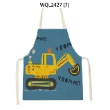 

Minimalist Crane & Sunset Apron - Japanese Style Art Pattern Kitchen Apron for Cooking Baking