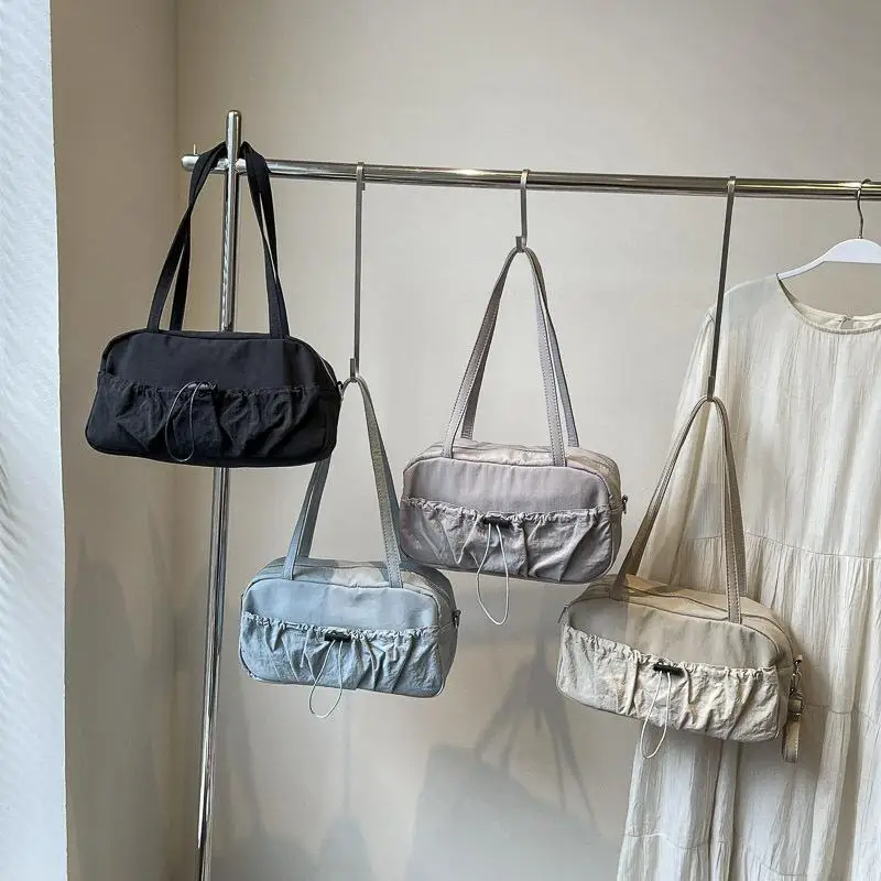 

Cross-border Trend Pleated Fashion Armpit Bag Women's 2024 New Commuter Shoulder Portable Pillow Bag qj88