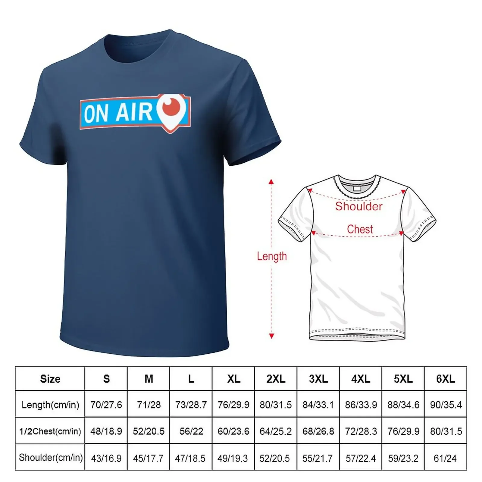 ON AIR - Periscope Tribute T-Shirt oversized vintage clothes men clothing