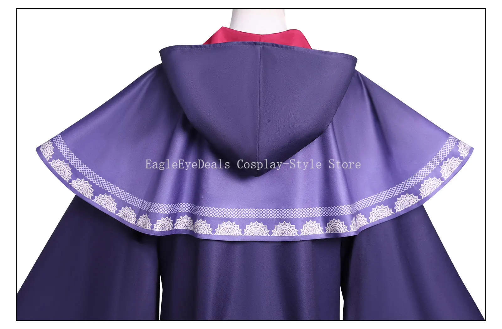 الساحرة الصامتة مونيكا ايفريت تأثيري حلي أسرار الساحرة الصامتة ايفريت رداء هالوين أنيمي الأرجواني ماجيك رداء مجموعة كاملة