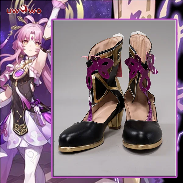 UWOWO Fu Xuan Cosplay Boots Game Honkai Star Rail HSR Fuxuan Cosplay Shoes Boots