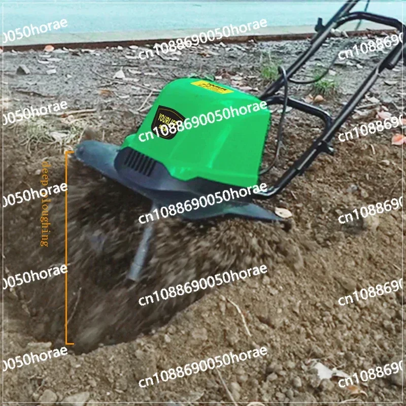 1500W Electric Scarifier Micro-Tiller Tiller  Small Agricultural Plowing Machine Household Plowing Digging Orchard