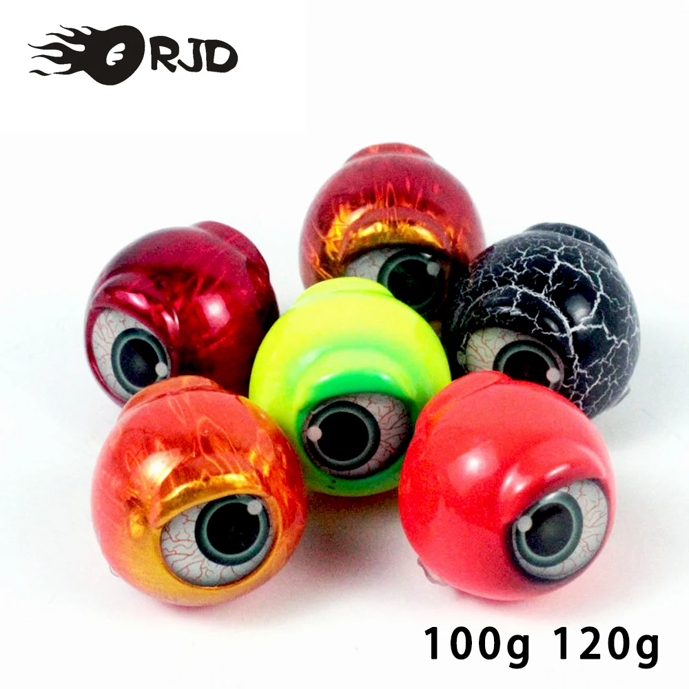 

ORJD Fishing Bait Sea Boat Fishing Metal Jigging Lure 100g 120g Slow Patch Saltwater Jig Lead Head Fishing Tackle Accessories