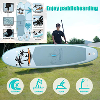 FunWater SUPFW37A 11' Inflatable SUP Board 165kg Capacity | Triple Fin System, Non-Slip EVA Deck & Cargo Net | 13kg Ultra-Light