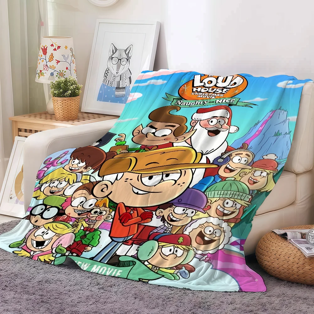 

Movie The L-Loud H-House-S movie Blanket Warm Soft Suitable For Bedroom Sofa Bed Living Room Office Travel Camping Gifts