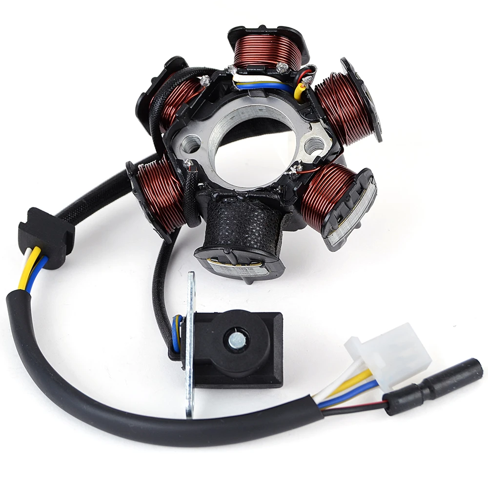 Bobina de estator de motocicleta para Kawasaki AN110 Kazer / KAZE-R 115 2000 2001 2002 2003 2004