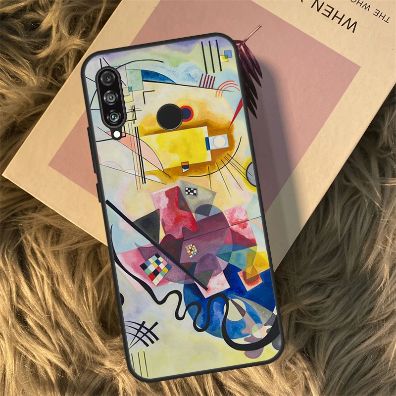Wassily Kandinsky Abstract Case For Huawei P40 P30 Lite P20 P50 Pro P Smart 2021 Nova 5T Honor X8 X9 50 70 X9a Coque