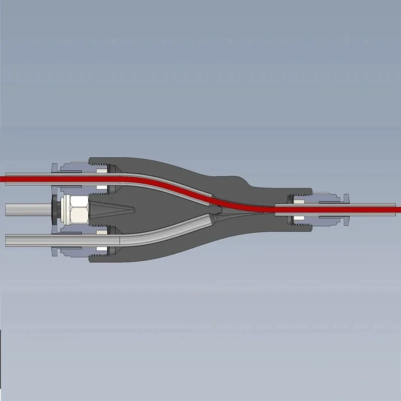 3D Printer Accessories AMS Connector ABS Magnetic Teflon Tube Transmitter 4 in 1 Out for Multi-color Printing
