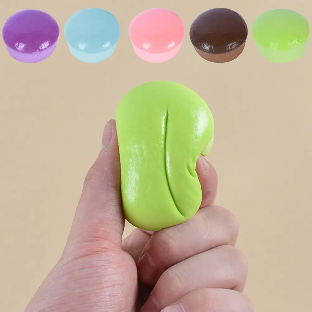 6cm Langsam Zurückfedernder TPR Stressball, Weicher Quetsch-Dekompressionsspielzeug, Neuartiger Angstlösender Squishy Ball für Erwachsene 1 Stück