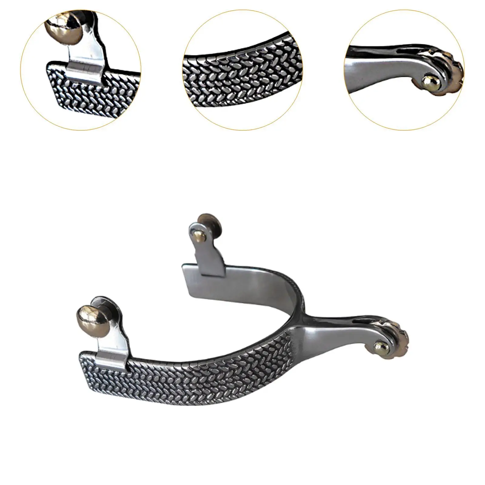 bronze-western-cowboy-spur-sturdy-horse-spur-stainless-steel-anti-rust-equestrian-tool-for-leisure-riding