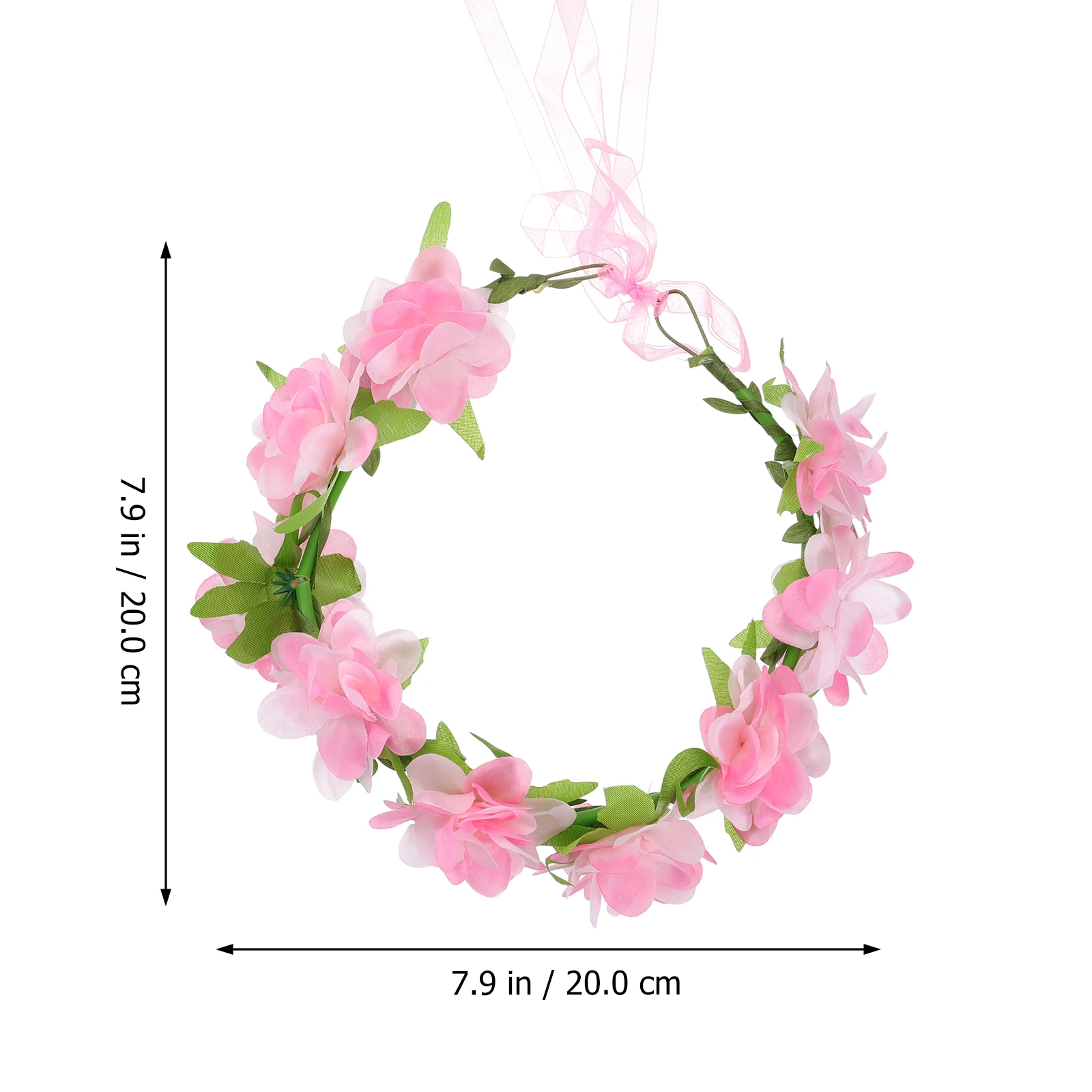 

1 шт., тканевый венок, искусственная цветочная повязка на голову, украшение для вечеринки, морской элегантный милый дизайн, неувядающий цветущий штат, свадебный пляж