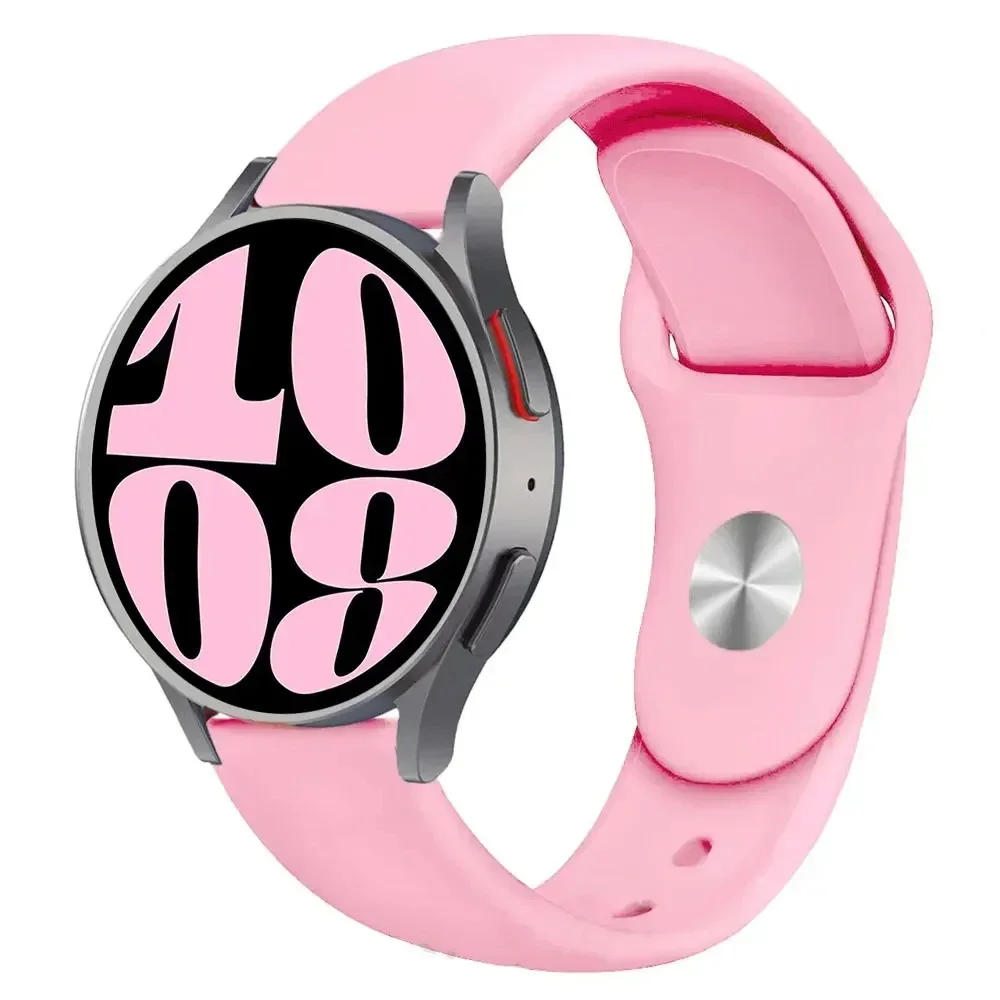 Ремешок 20 мм 22 мм для Samsung Galaxy watch 7/6/5/4/6Classic/5 pro/4/Active 2, силиконовый браслет Huawei watch GT 4-2-2e-3-3 pro Band