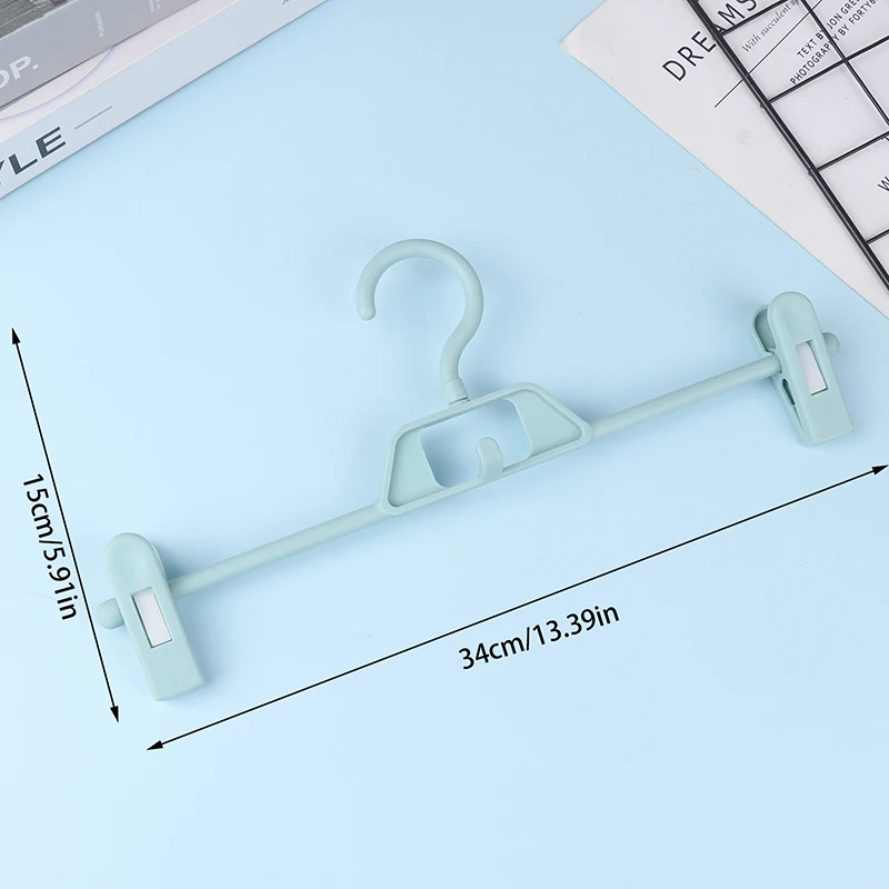 1PC Pants Racks Wind Proof Multi-purpose Skirt Racks For Clothes Drying Trousers Wardrobe Clip Anti-slip Clothes Hanger