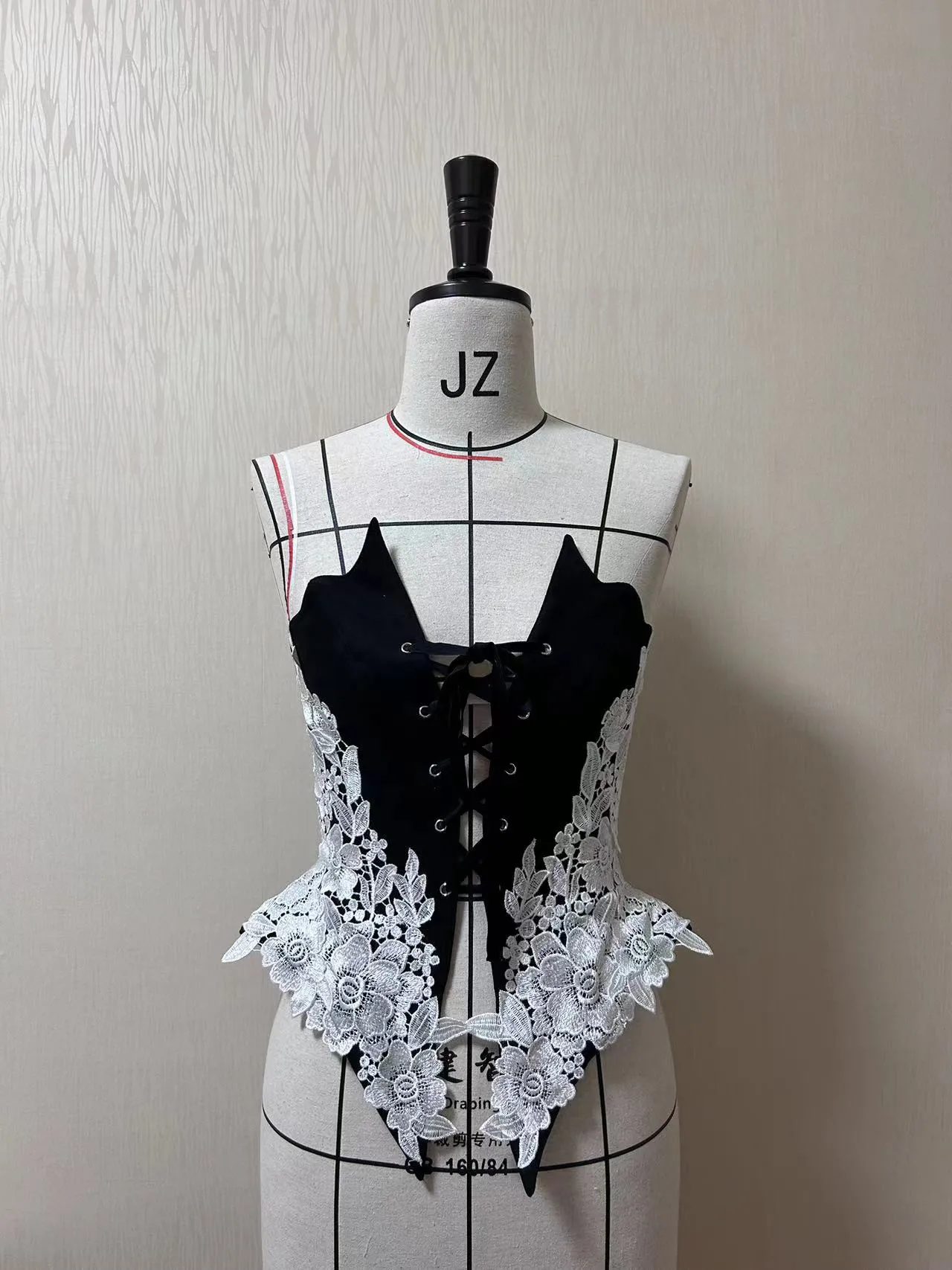 

The Cage - Gothic Lolita Fishbone Bodice, Embroidered Appliqués by Danger Girl PRE ORDER / 4 months
