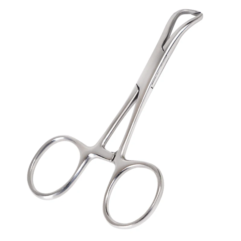 1pc Dental Towel Clamp 9CM Dental Surgical Tweezers Cloth Towel Clamp Forceps Stainless Steel Dental Surgical Instruments