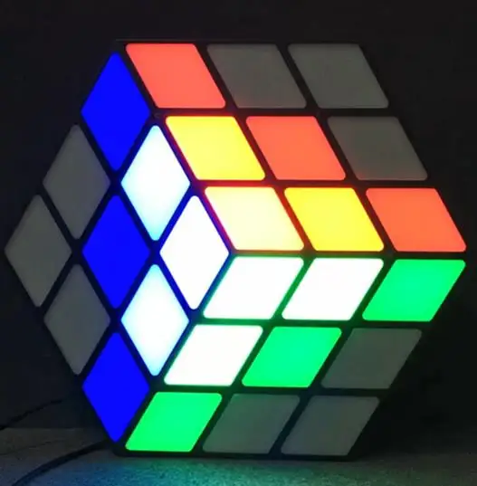 LED Magic Cube Effect Flat Panel Wall Light Club Disco Lighting Acrylic RGB 3D LED Magic Cube light