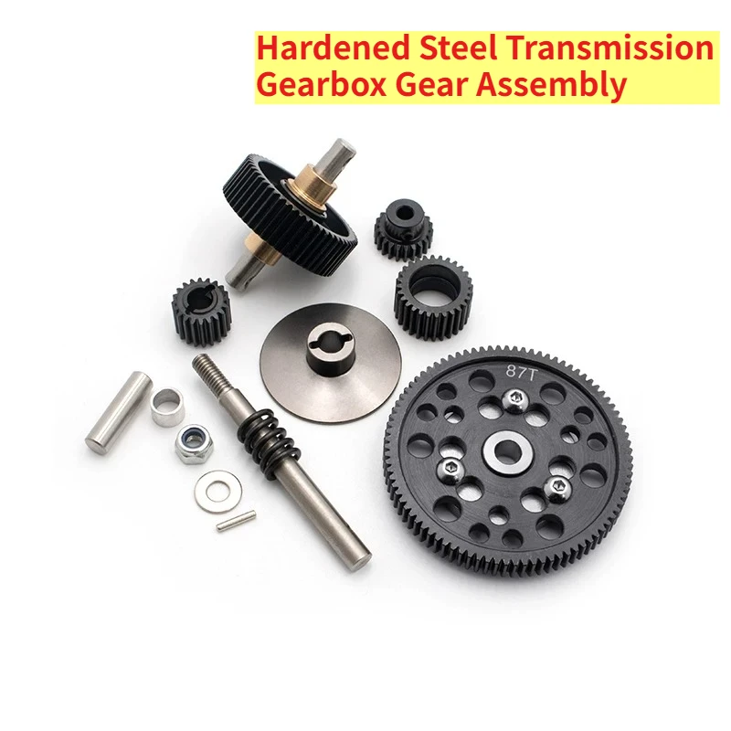 RC Crawler Hardened Steel Transmission Gearbox Gear Assembly 56T/15T 1/10 Scale For Axial SCX10 Upgrade Custom Size Accessories