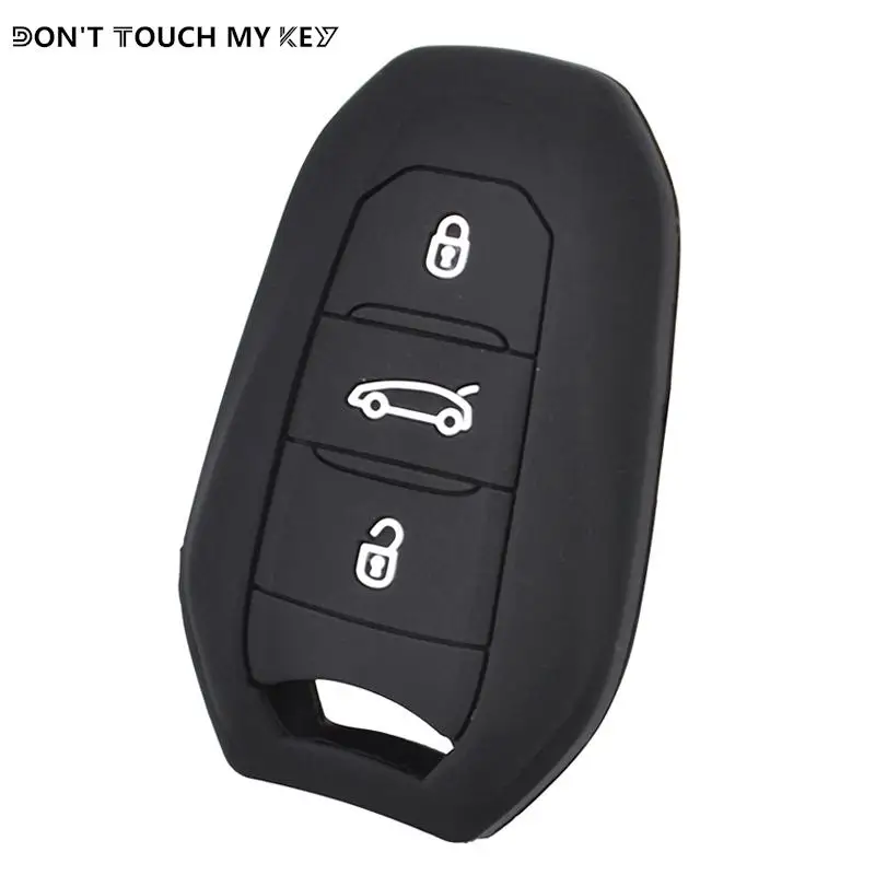 For Peugeot 208 308 508 3008 5008 for Citroen C4 Picasso DS3 DS4 DS5 DS6 Silicone Remote Key Case Fob Shell Cover 3 Button