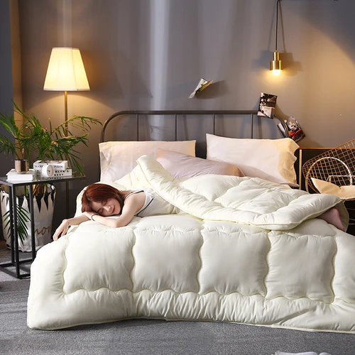 회색 두꺼운 퀼트 이불, 호텔 스타일, 이불, 퀸 킹, 부드러운 겨울 이불, 매우 따뜻함, 220x240 