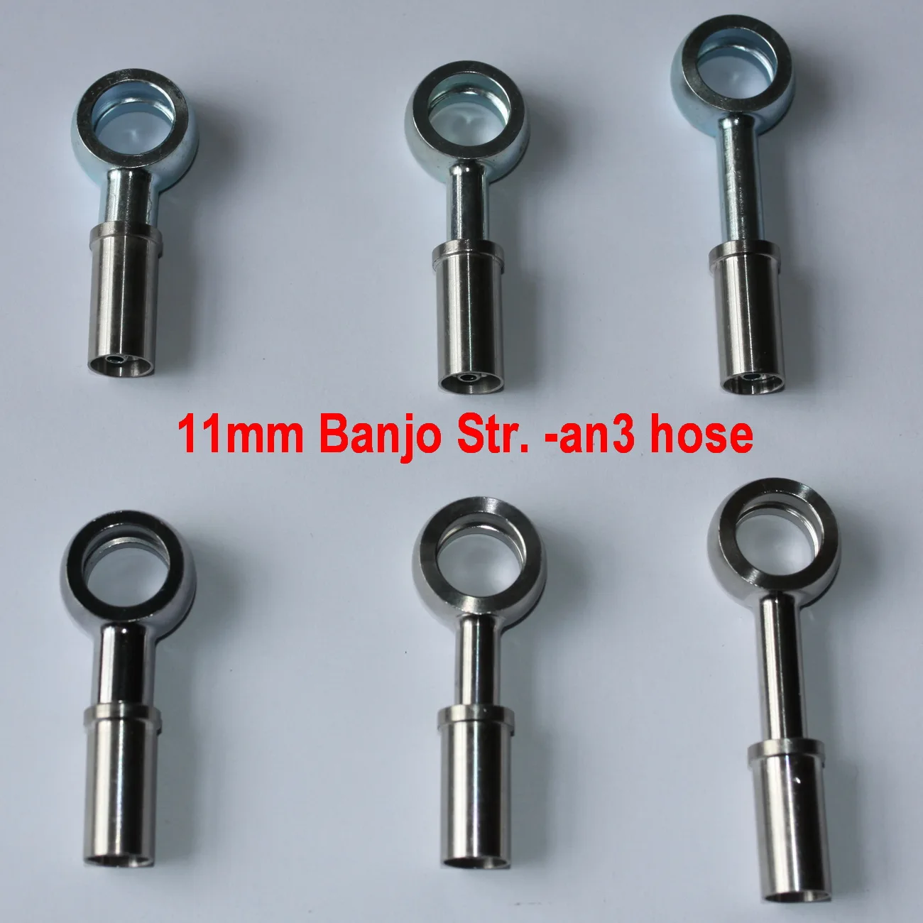 

11mm 7/16 Stainless Banjo Fittings for Motorcycle Motor Bike Racing Car Hydraulic AN3 Braided Brake Clutch Oil Hose Line