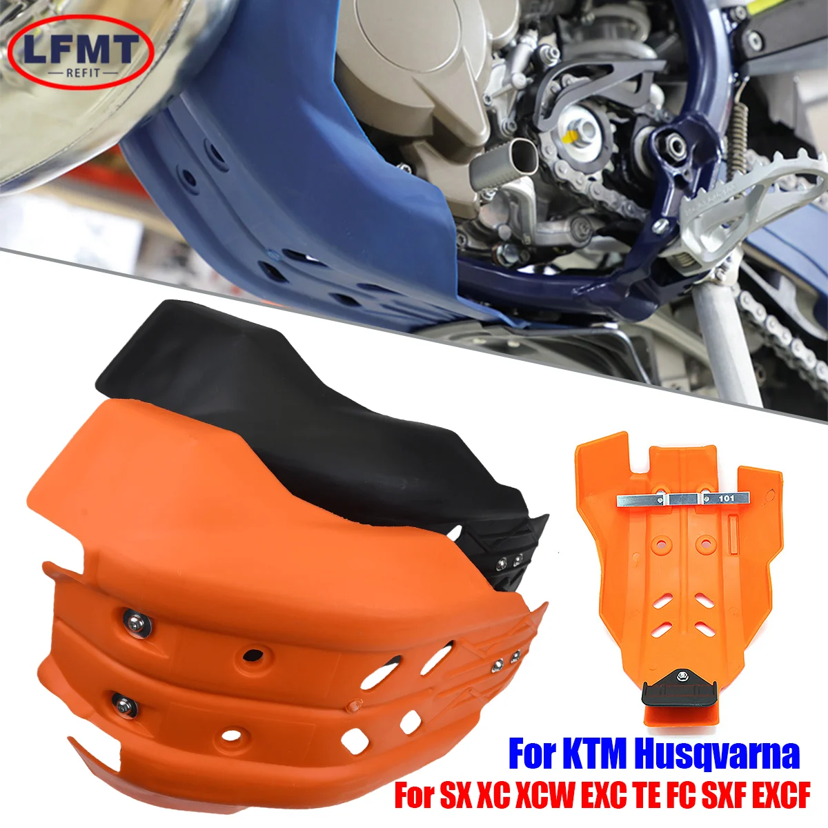 Motorcycle Plate Engine Frame Protection Guard Cover For KTM XCF SXF EXC 250 300 350 Dirt Pit Bike 2/4 Stroke Engine Protector