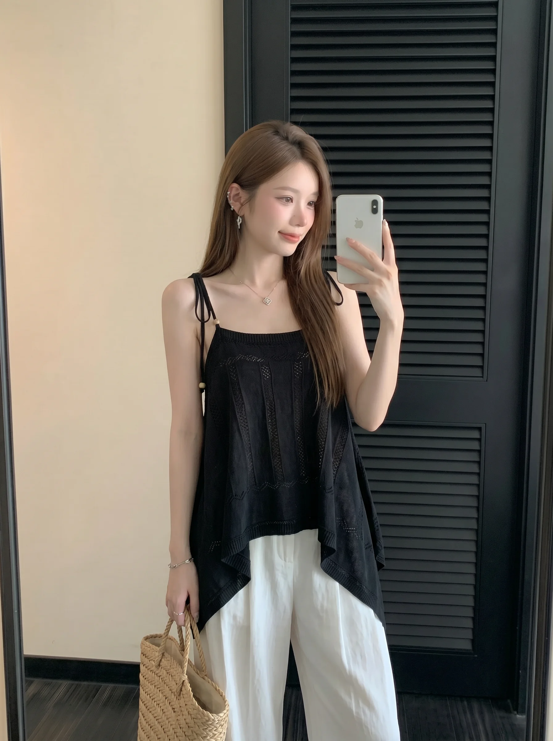 Débardeur tricoté ajouré pour - Ethnic Outfit avis et prix