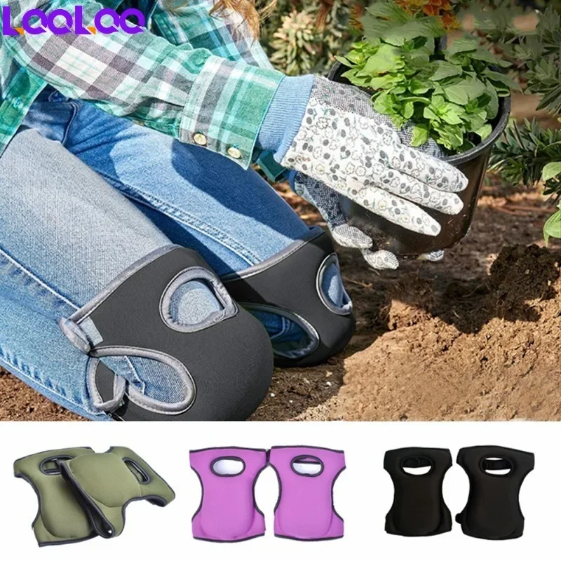 1Pair Women Knee Pads for Cleaning House Floors,Gardening Work,Carpet Roofing,Flooring Yard,Adjustable Kneeling Cushions