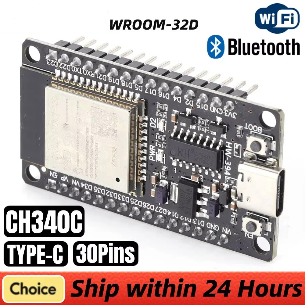 WROOM-32D Development Board Ultra-Low Power Consumption Dual