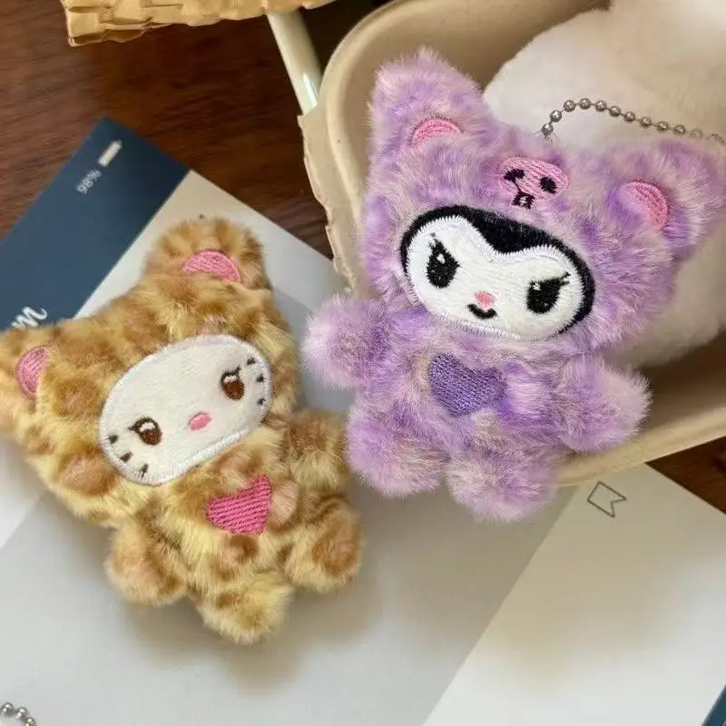 1/4 Pcs Kawaii Plush Hello Kitty Keychain Pendant Kitten Keychain Student Decoration Accessories