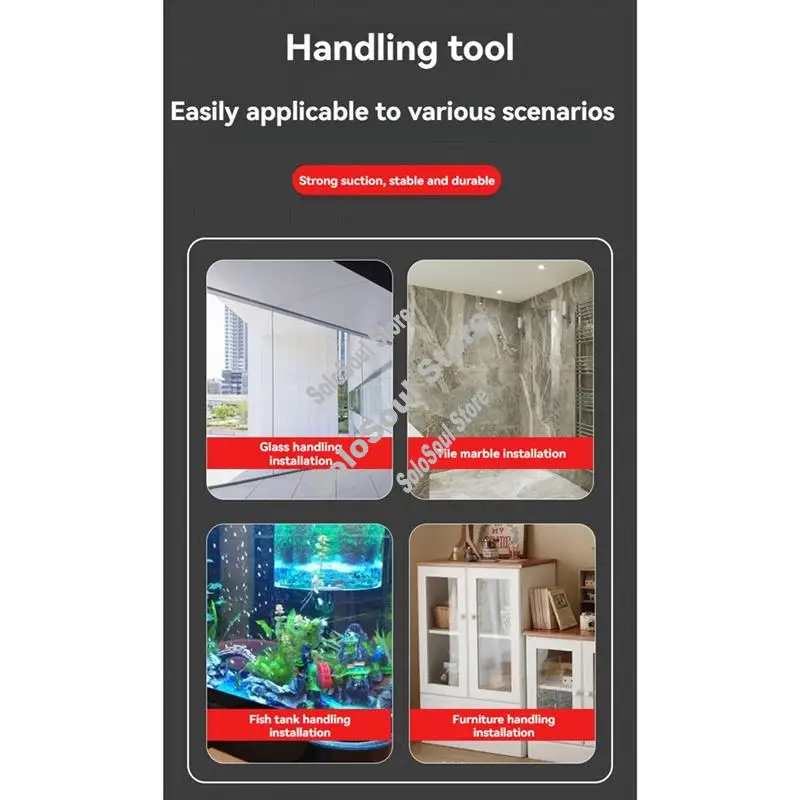 

8Inch 200Kg Electric Vacuum Suction Cup Bearing Capacity Heavy Duty Vacuum Lifter For Tile Glass Manual Lifting Powerful