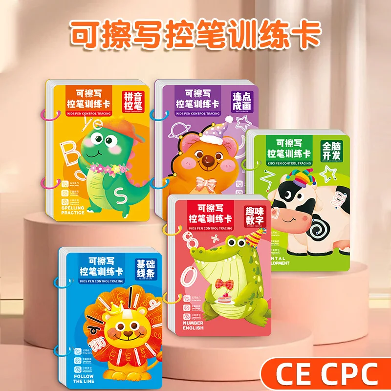 Pen Control Training Book, Introduction To Early Childhood Education, Erasable Paper for Kindergarten, Fun Baby Practice Cards
