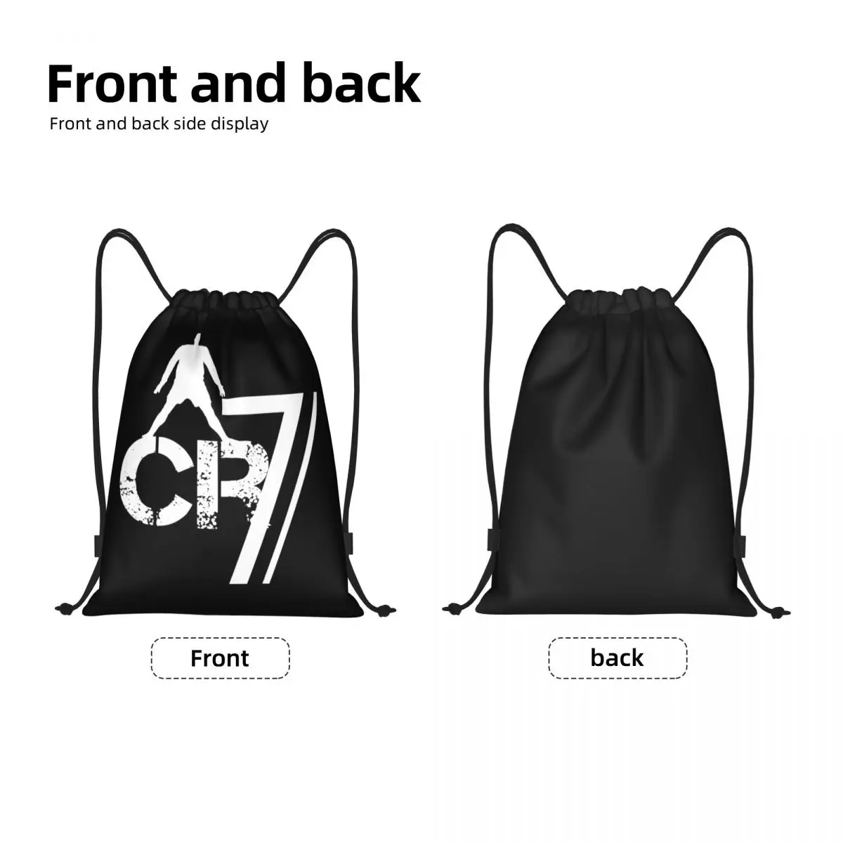 Cr7 Fußballzubehör Sackpack Kordelzug Rucksack Ronaldos Sporttasche Gym Fußball String Taschen für Outdoor