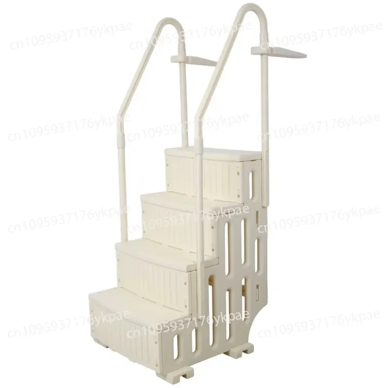 Heavy Duty 4-step Pool Ladder with Handrails 400 Lb Surface Pool Safe Entry System