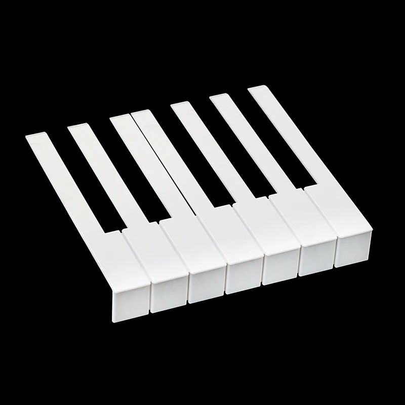 HUATOOL Piano Keytop Leather White Key Replacement Parts Compatible with Korean Piano Repair Accessories