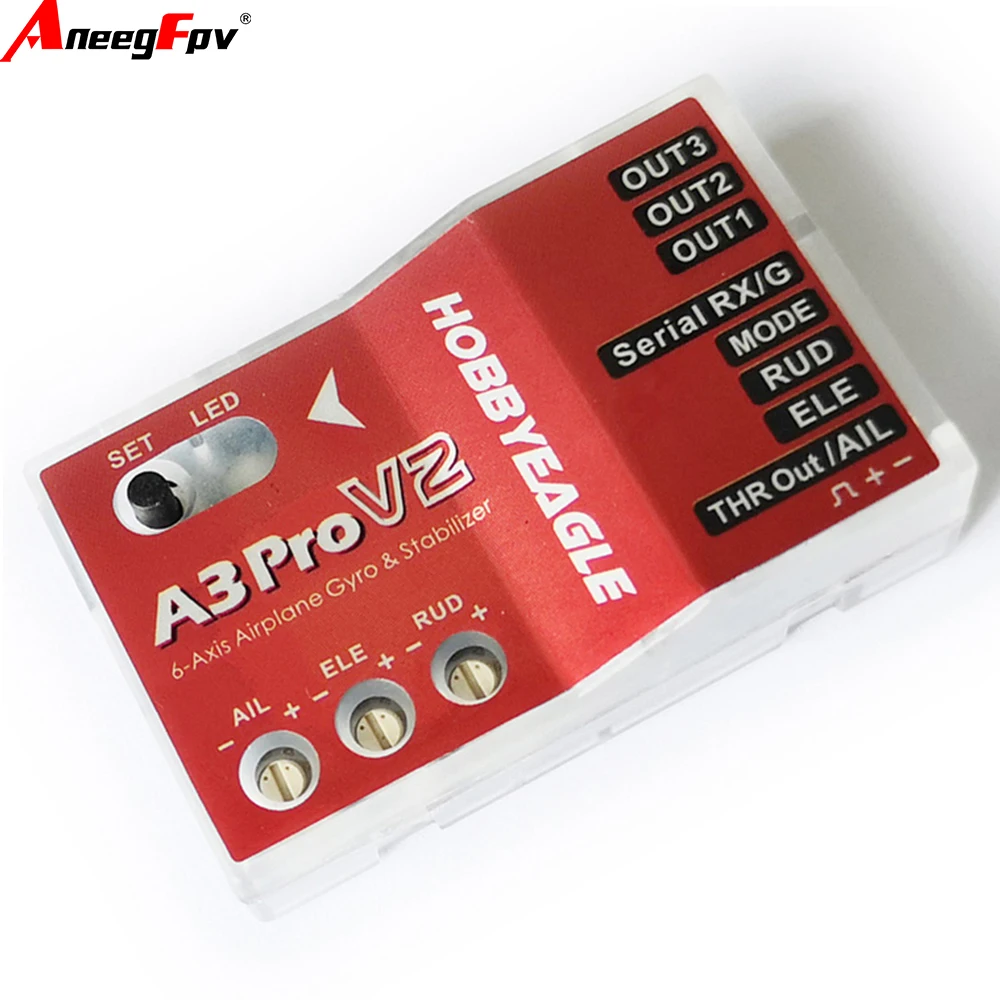 HobbyEagle A3 pro / A3 Pro V2 Avião RC Controlador de vôo Sistema estabilizador Giroscópio para avião Copter de asa fixa