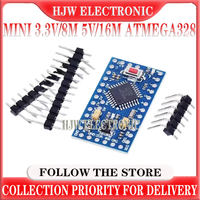 Pro Mini 328 Mini 3.3V/8M 5V/16M ATMEGA328 ATMEGA328P-AU 3.3V/8MHz 5V/16MHZ ATMEGA168P for Arduino