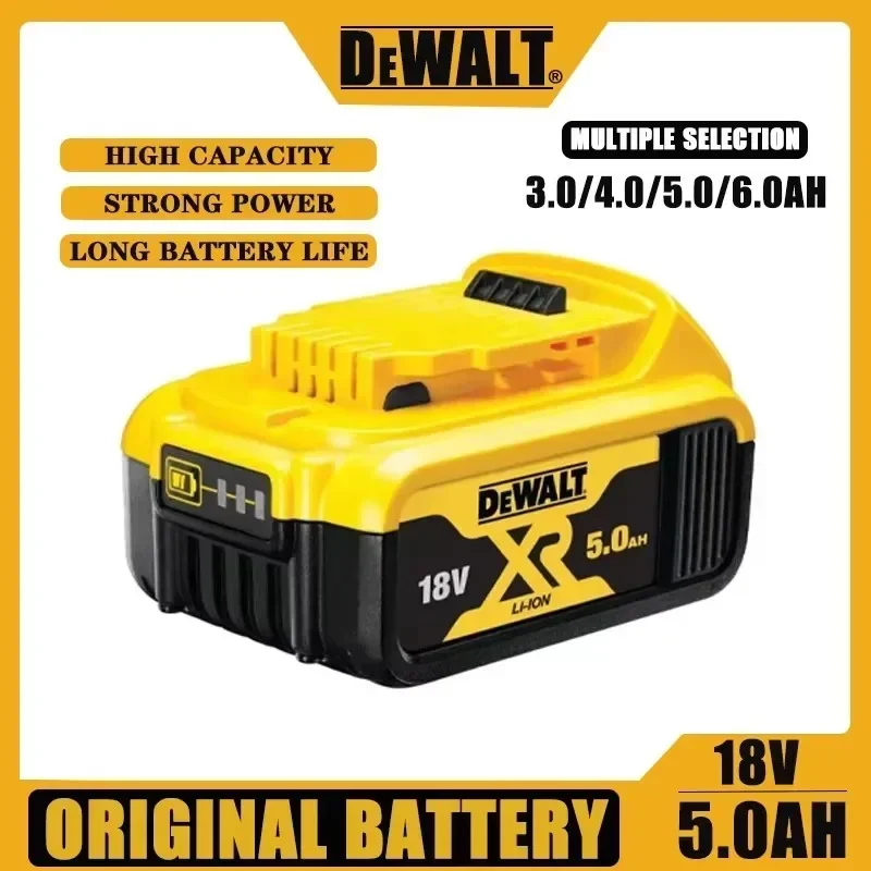 Original Dewalt 18V 5.0Ah Battery DCB206 Replacement for DCB205 DCB200 DCB201 DCB203 18 Volt XR Lithium Ion Power Tool Batteries