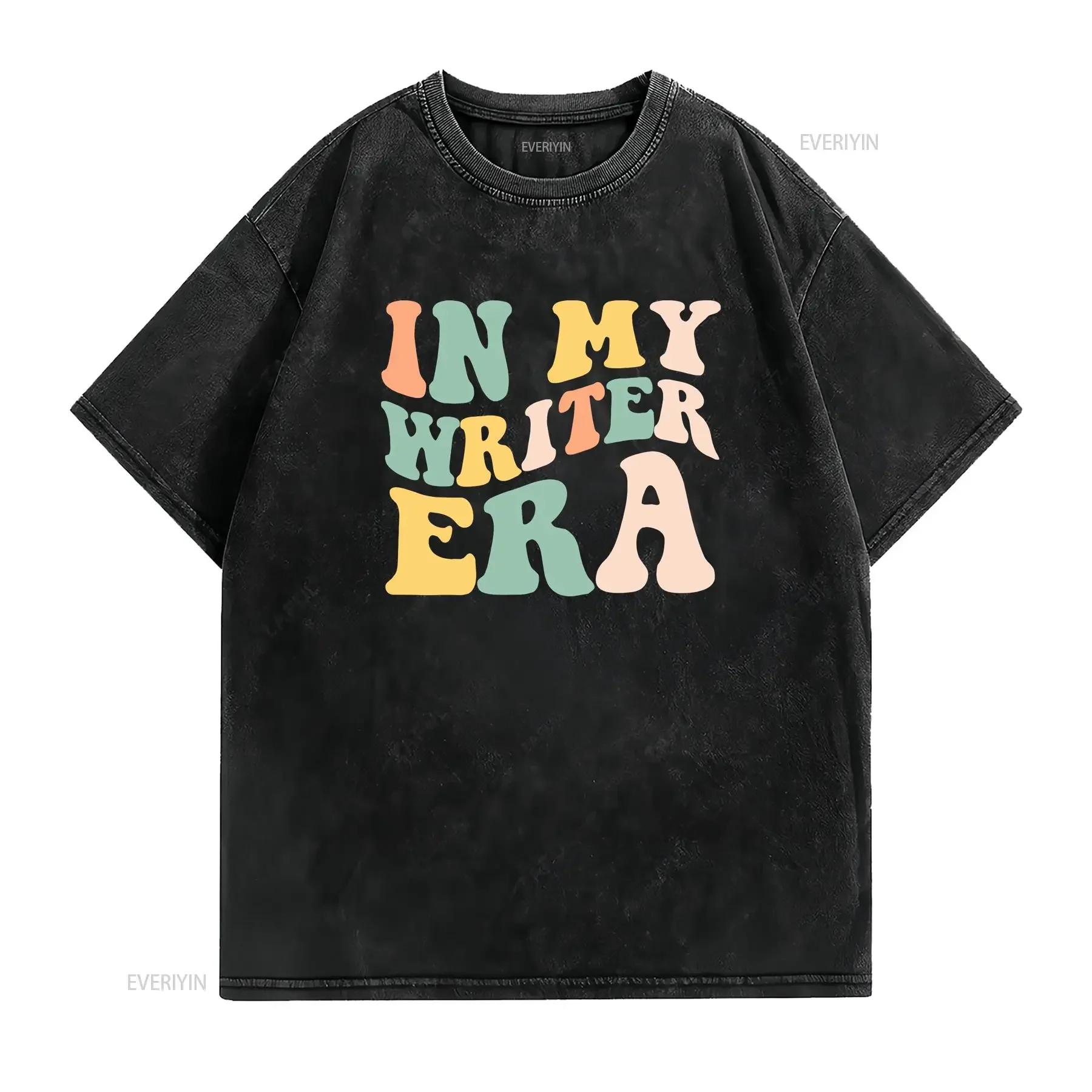 In My Writer Era Story Author Writing Book Journalist Womens T Shirt  vintage Washed Slightly graphic Comfortable Unisex