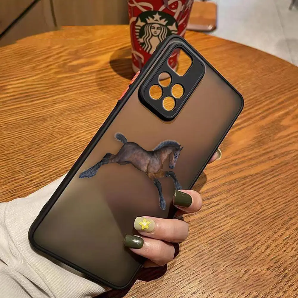 Shen Jun's Pony Horse Matte Phone Case for Redmi NOTE 12S 12 11 10 11S 10S 9 9S 9T 8 7 6 5 PRO PLUS 4G 5G Case Funda Coque Shell