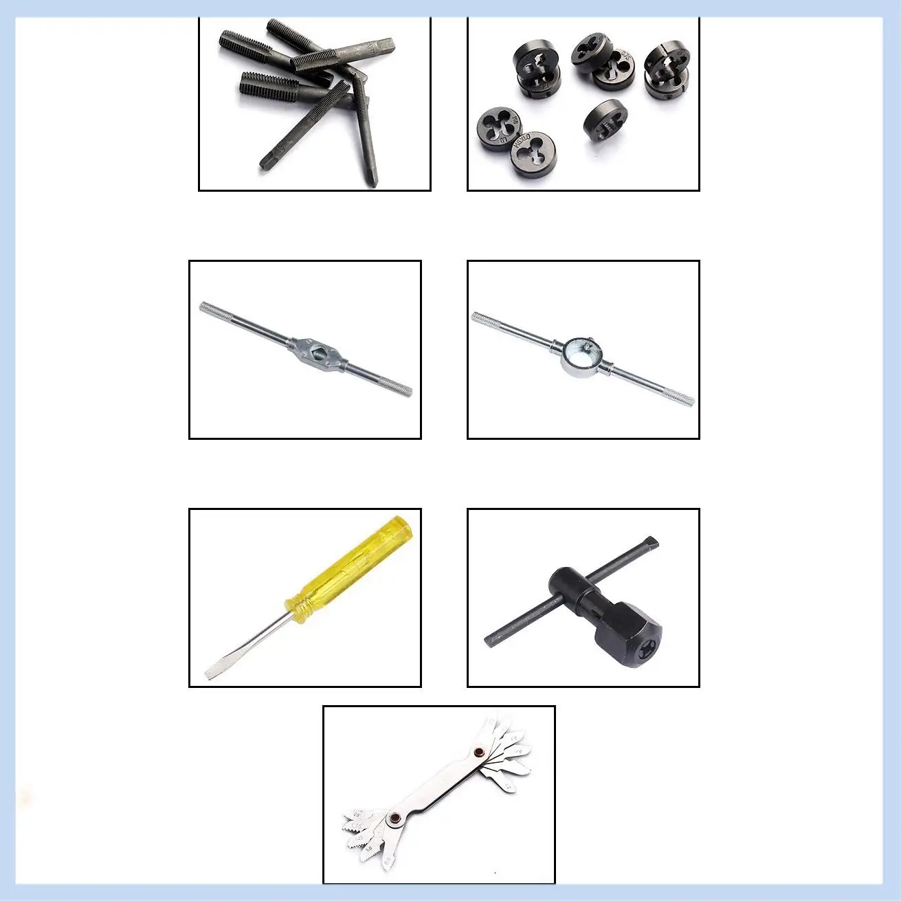 

MLGB-40 шт. набор форм для метрического ремонта дома, набор инструментов для создания и ремонта резьбы, набор ручных инструментов для мастеров-механиков