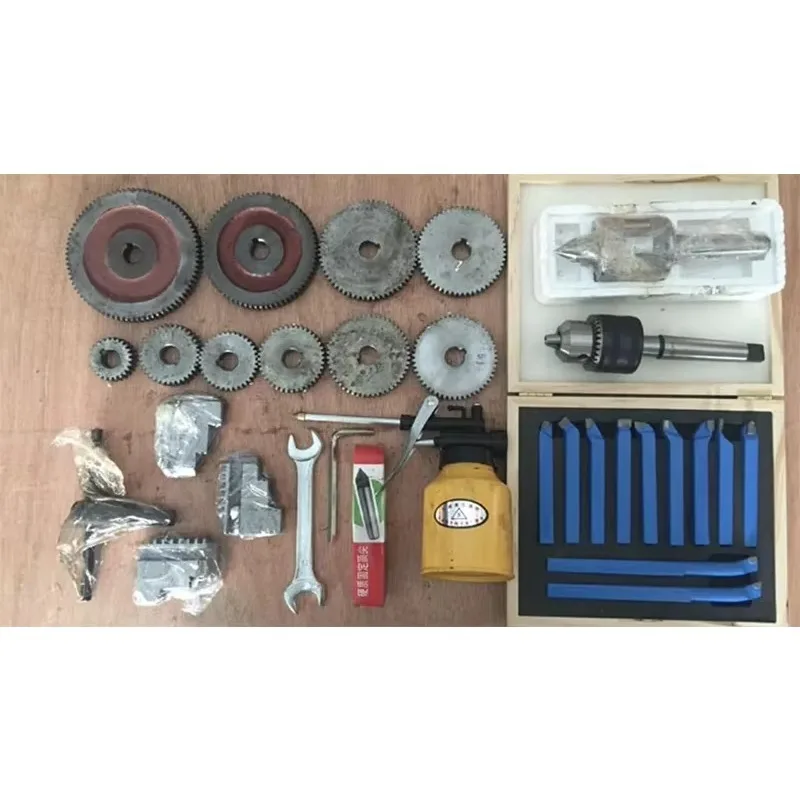 220V500mm Industrial Grade Household Lathe High Precision Metal Processing Small Machine with Extended Desktop Table for Instru