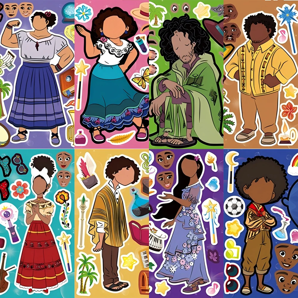 Kids Educational Computer - Adesivos de Quebra-Cabeça Disney Encanto para
