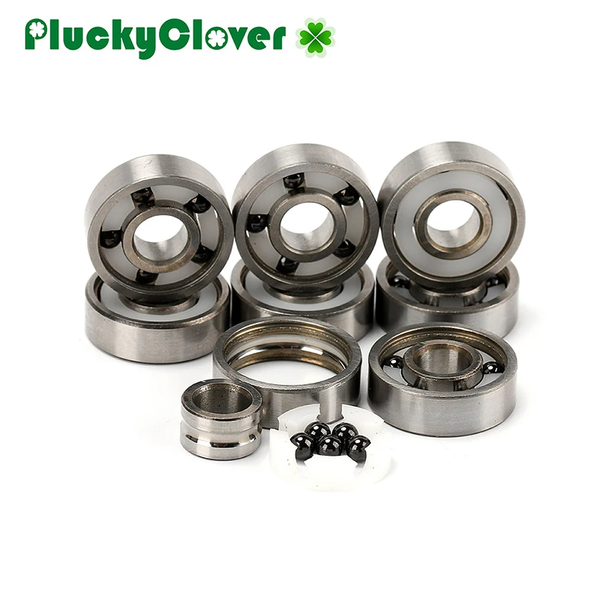 Super Fast! Black Ceramic 5 ball Bearing 608 for Roller Skates Speed Skating Competition PRO Racing Inline Slalom Skates Bearing