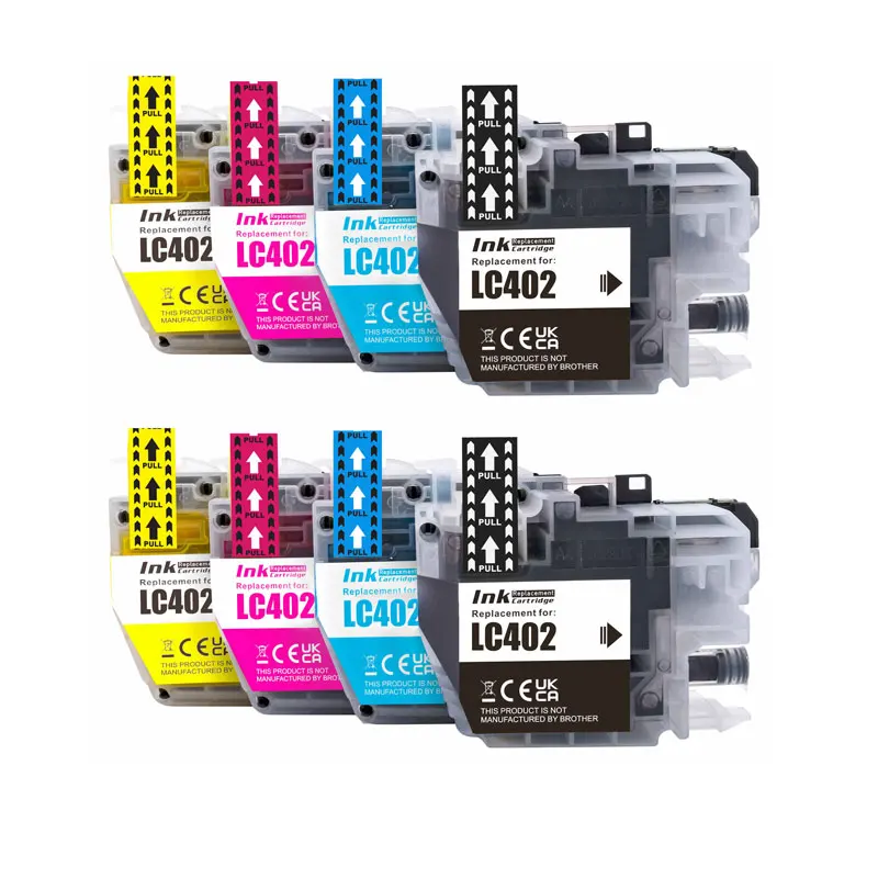 

LC402 LC402XL Совместимый картридж для принтера Brother LC402 LC402XL MFC-J5340DW MFC-J6740DW MFC-J6540DW MFC-6940DW