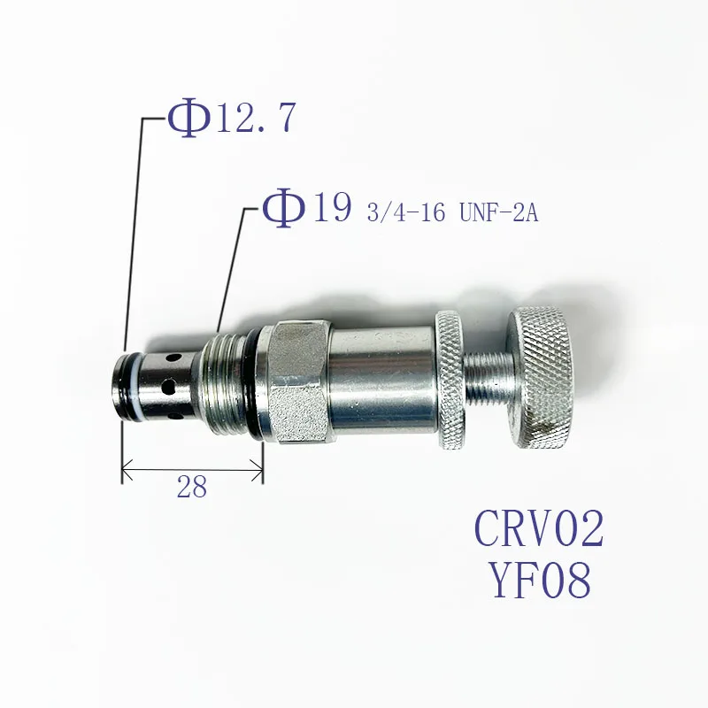 Threaded Plug-in Direct Acting Relief Valve YF08/CRV02/RV08 Pressure Regulating Valve Safety Valve