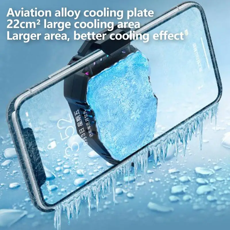 Cell Phone Cooling Fan Rechargeable Portable Phone Radiator Portable Game Semiconductor Cooling Fan Back Clip Silent Mobile