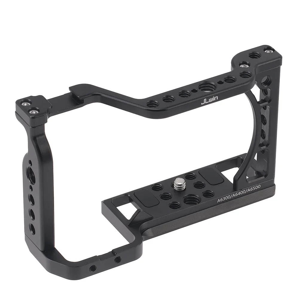 Full Cage Top Camera Cage Rig Stabilizer for Sony A6500/A6400/A6300/A6000 Cell Cage with Shoe Mount Thread Holes