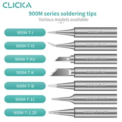 900M Series Straight Curved Knife Head Welding Tools Cartridges Lead-Free Soldering Iron Tips For 936/937 Soldering Station