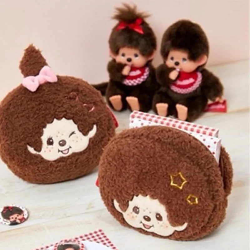 

New Japanese-style zero wallet - cute cartoon embroidered bag with adorable bunny ears keychain and small item storage